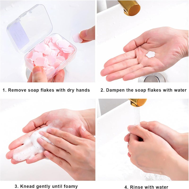 Capiant Portable Disposable Paper Soap, Scented Mini Fresh Petal Hand Wash Sheets, Scented Mini Soap Sheets - Image 3
